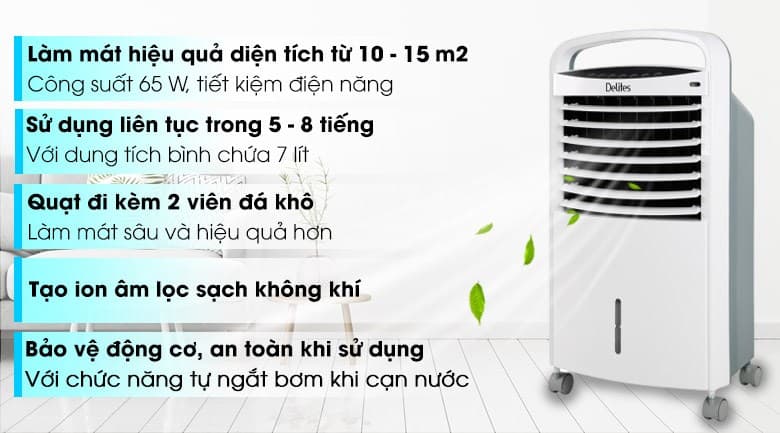 Ảnh Quạt điều hòa Delites DEL-AC07DR 65W
