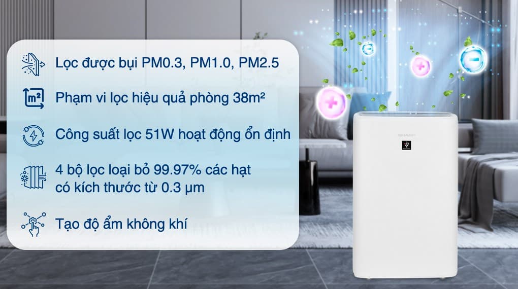 Ảnh Máy lọc không khí Sharp KI-N50V-W 51W