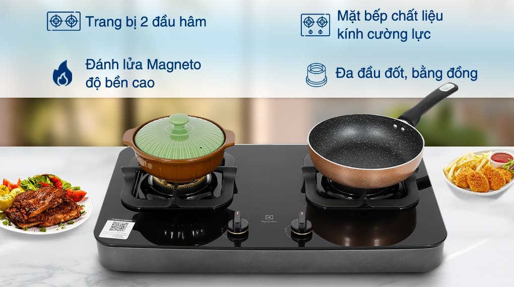Ảnh Bếp ga đôi Electrolux ETG7286GKR
