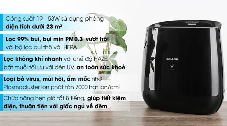 Ảnh Máy lọc không khí Sharp FP-JM30V-B 53W