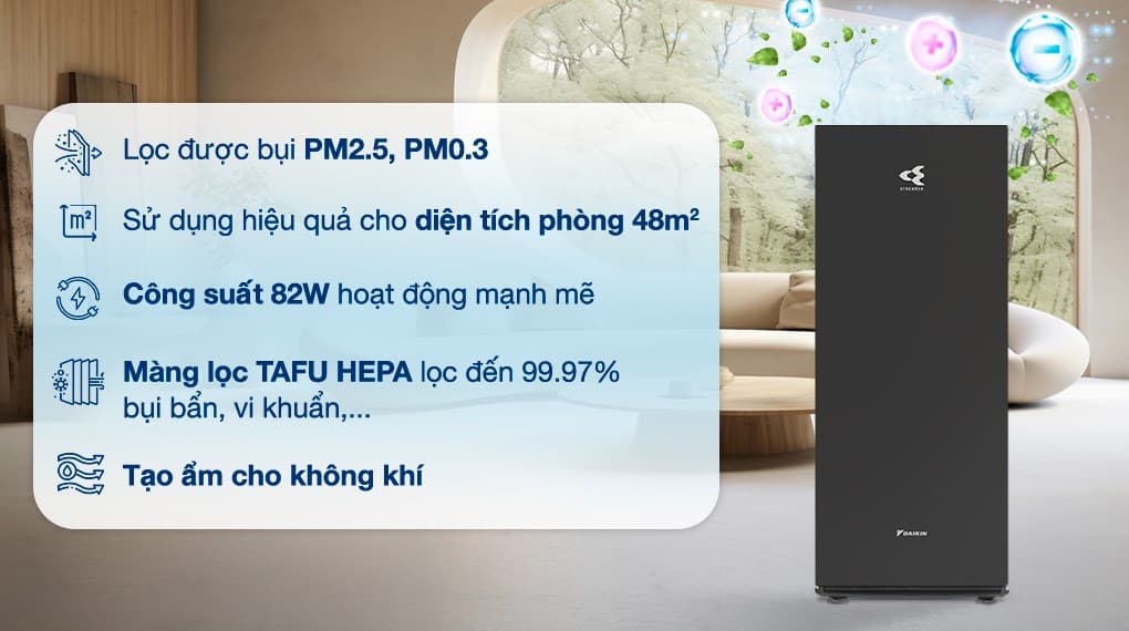 Ảnh Máy lọc không khí Daikin MCK70ZVM7-T 82W