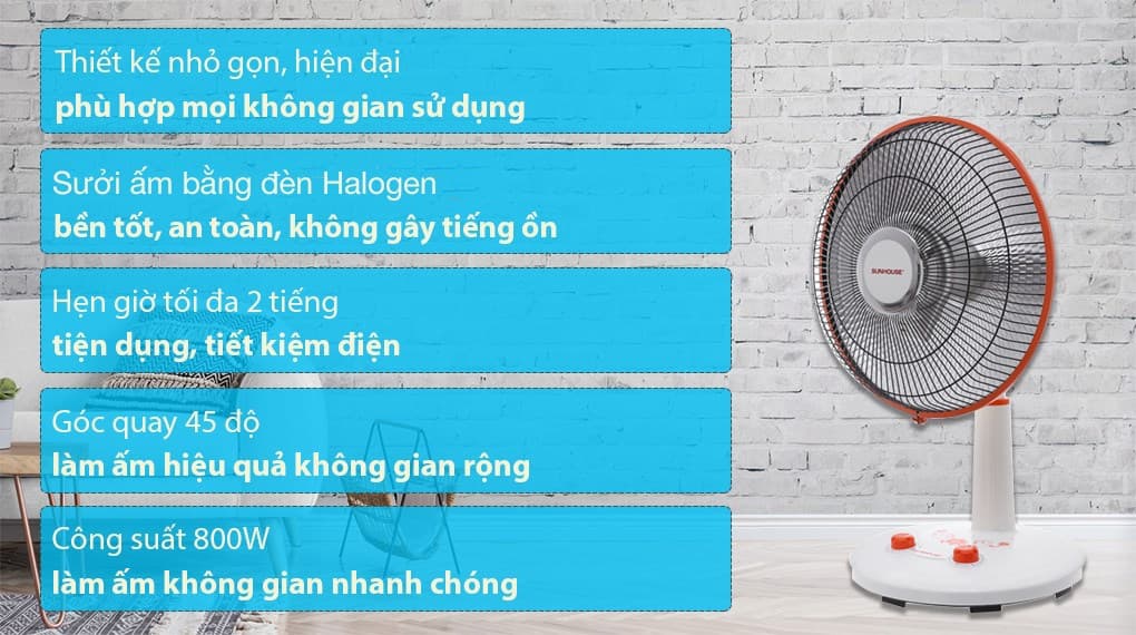 Ảnh Quạt sưởi Sunhouse SHD7005