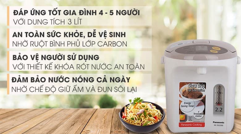 Ảnh Bình thủy điện Panasonic NC-EG3000CSY 3 lít