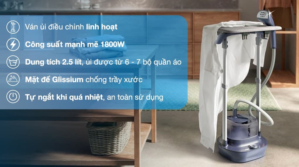 Ảnh Bàn ủi hơi nước đứng Electrolux E5GS1-44MN 1800W
