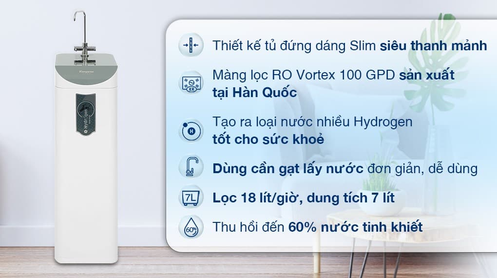 Ảnh Máy lọc nước RO Hydrogen Kangaroo KG100HD2 8 lõi