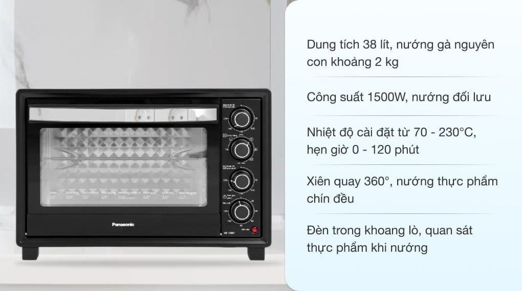 Ảnh Lò nướng Panasonic NB-H3801KRA 38 lít