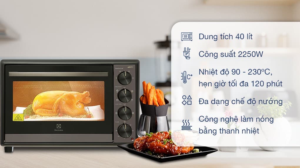 Ảnh Lò nướng Electrolux EOT4022XFG 40 lít