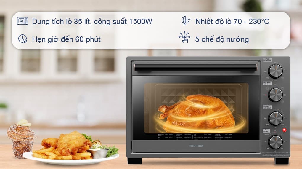 Ảnh Lò nướng Toshiba TL-MC35Z 35 lít