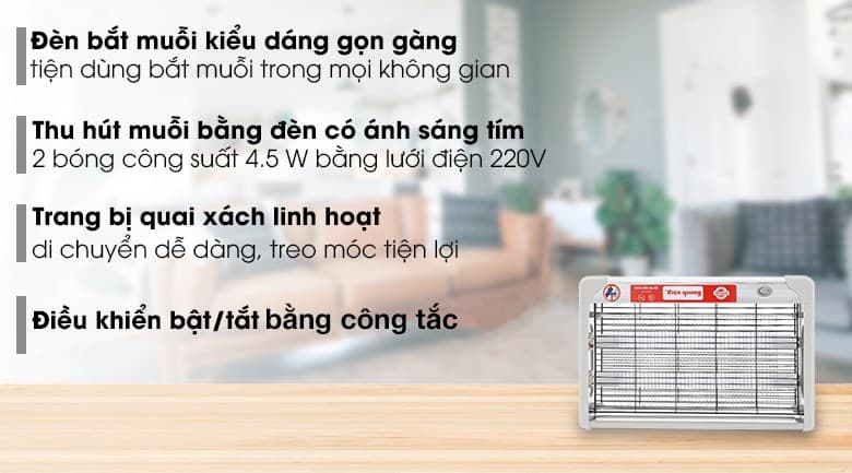 Ảnh Đèn bắt muỗi Điện Quang ĐQ EML06L