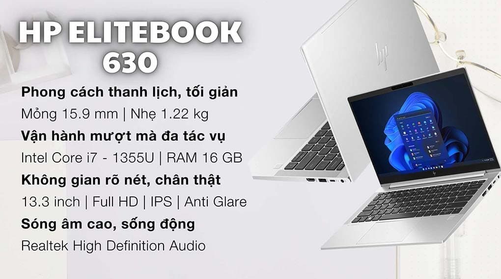 Ảnh Laptop HP Elitebook 630 G10 i7 1355U/16GB/512GB/Win11 (873F2PA)