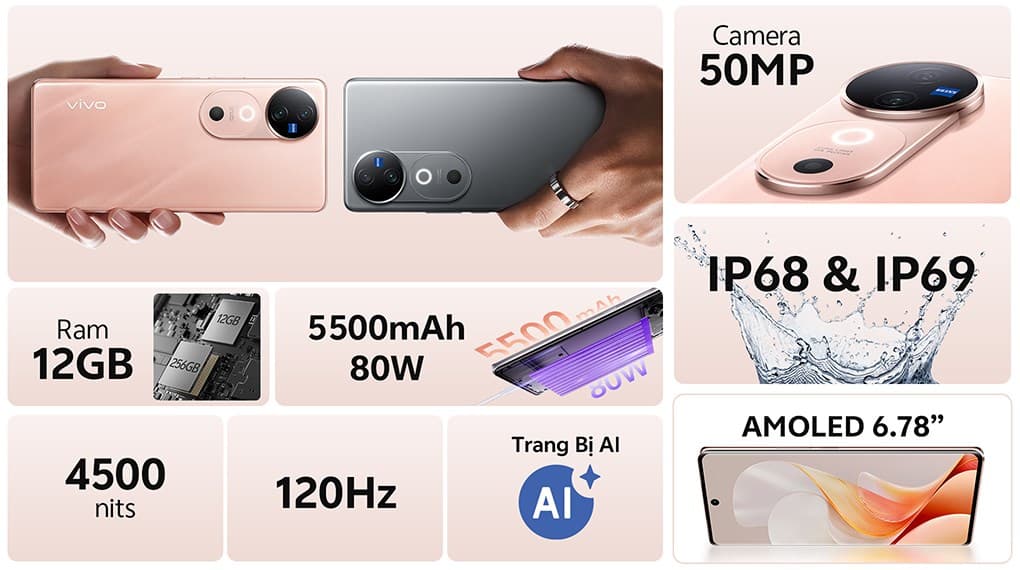 Ảnh Điện thoại vivo V40 5G 12GB/256GB