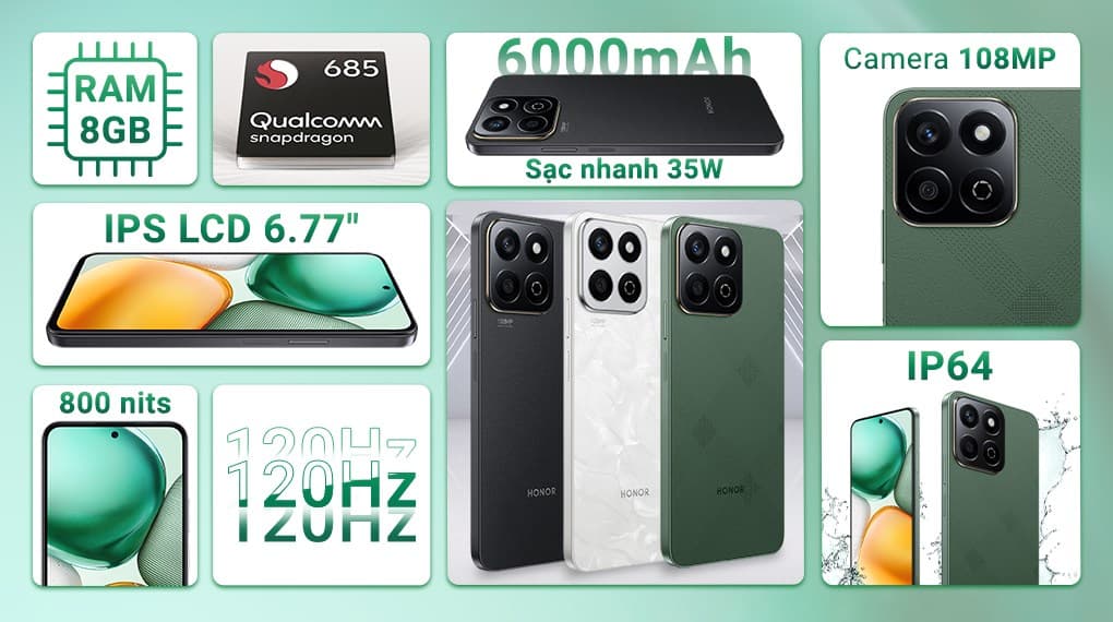 Ảnh Điện thoại HONOR X7c 8GB/256GB