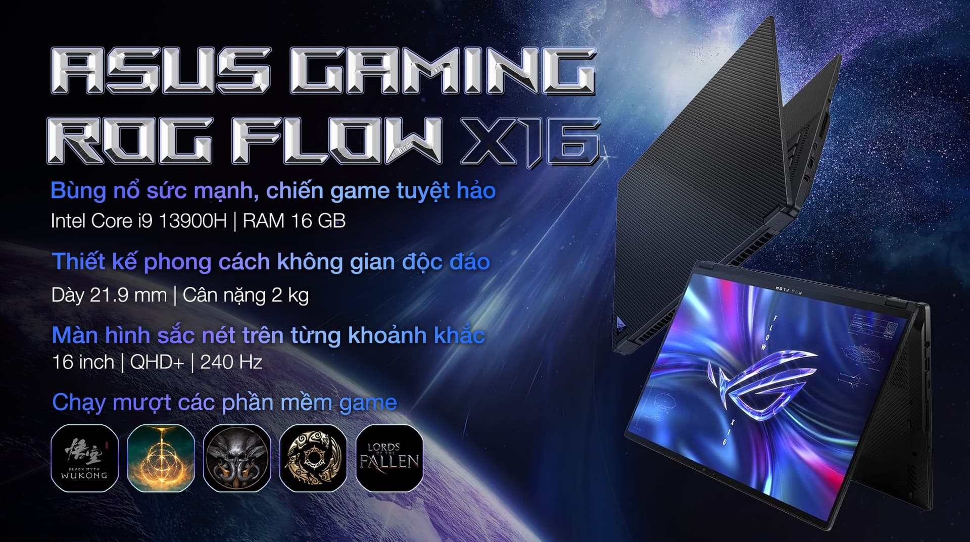 Ảnh Laptop Asus ROG Strix G16 G614JV i7 13650HX/32GB/1TB/8GB RTX4060/165Hz/Win11 (N3515W)