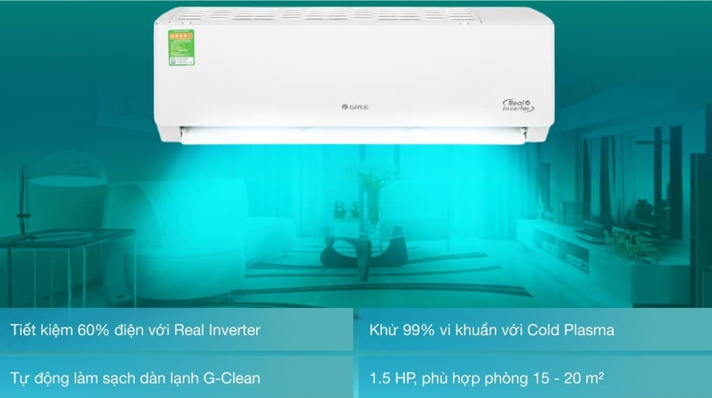 Ảnh Máy lạnh Gree Inverter 1.5 HP GWC12PB-K3D0P4