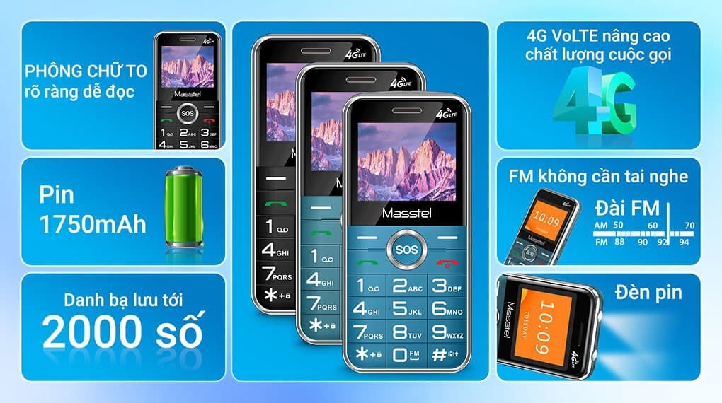 Ảnh Điện thoại Masstel Fami 50 4G