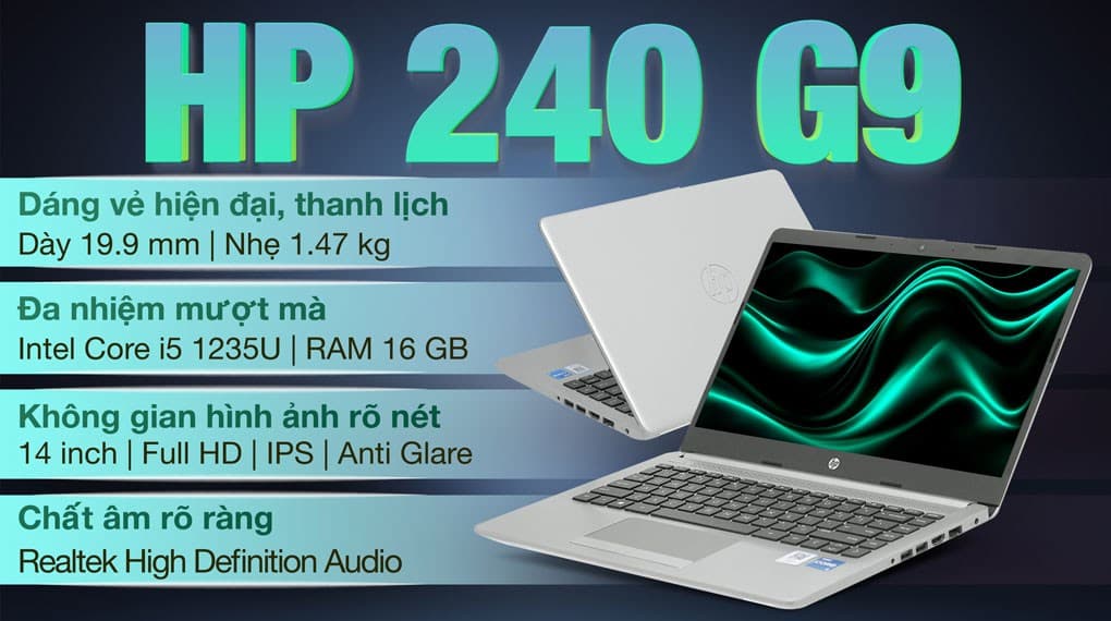 Ảnh Laptop HP 240 G9 i5 1235U/16GB/512GB/Win11 (AG2J7AT)