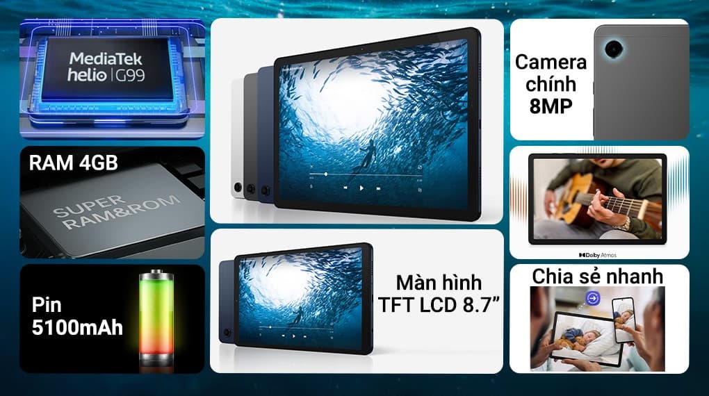 Ảnh Máy tính bảng Samsung Galaxy Tab A9 WiFi 4GB/64GB