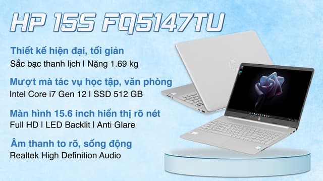 Ảnh Laptop HP 15s fq5147TU i7 1255U/8GB/512GB/Win11 (7C133PA) 0