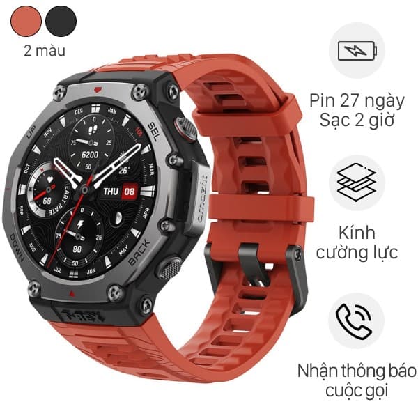 Đồng hồ thông minh Amazfit T-Rex 3 47.1mm Điện tử, Viễn thông