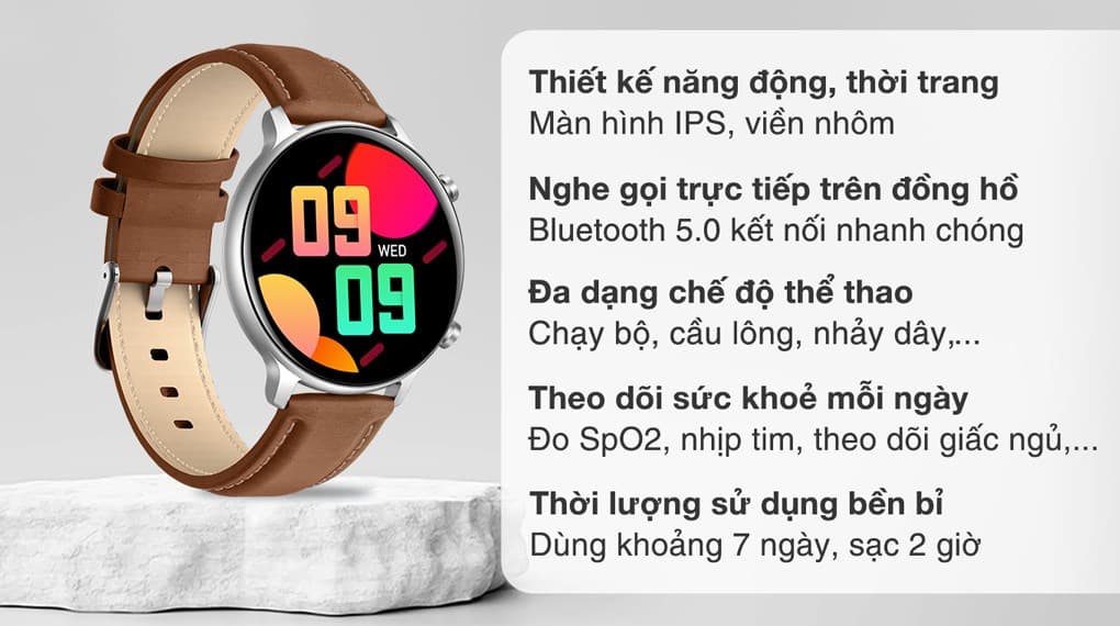 Ảnh Đồng hồ thông minh BeFit Sporty 2 44.5mm Nâu