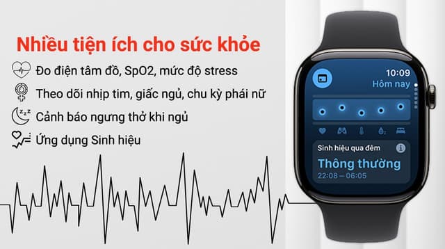 Ảnh Apple Watch Series 10 GPS + Cellular 46mm viền Titanium dây thể thao 3