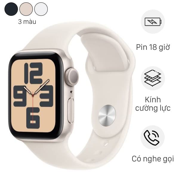Đồng hồ thông minh Apple Watch SE 2 GPS 40mm viền nhôm dây thể thao