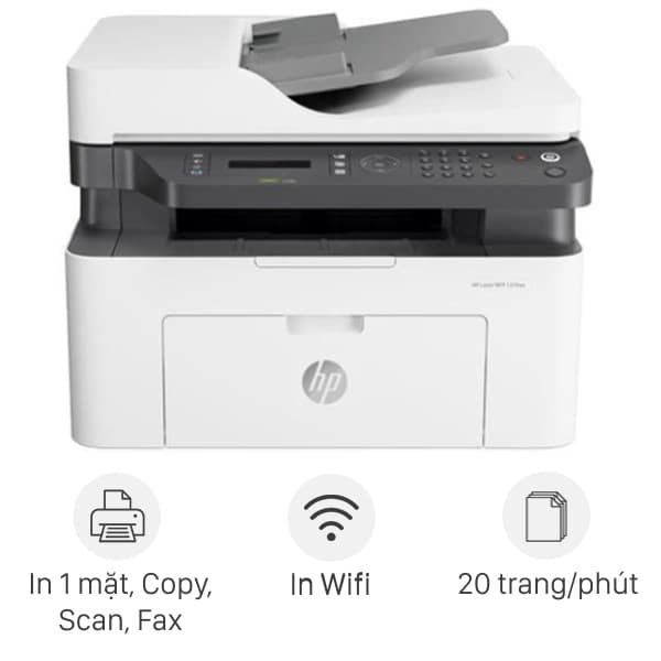 Máy in laser trắng đen đa năng HP Laser MFP 139fnw Wifi (A0NU1A)
