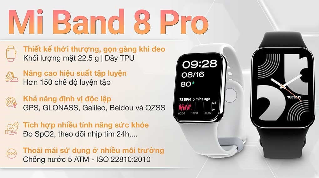 Ảnh Vòng đeo tay thông minh Mi Band 8 Pro