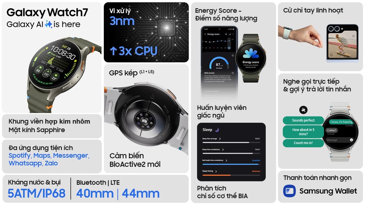 Ảnh Đồng hồ thông minh Samsung Galaxy Watch7 44mm