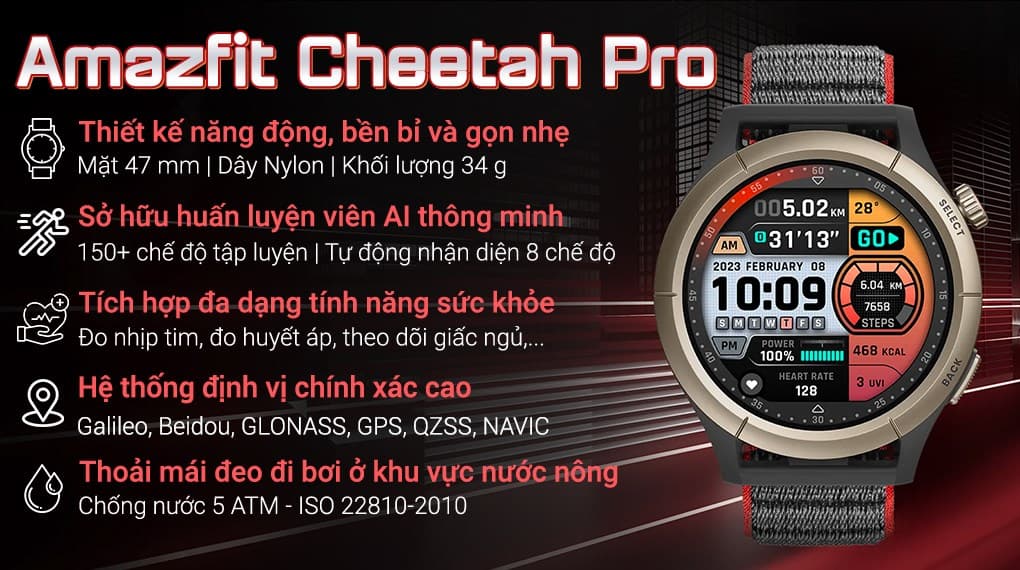 Ảnh Đồng hồ thông minh Amazfit Cheetah Pro 47mm
