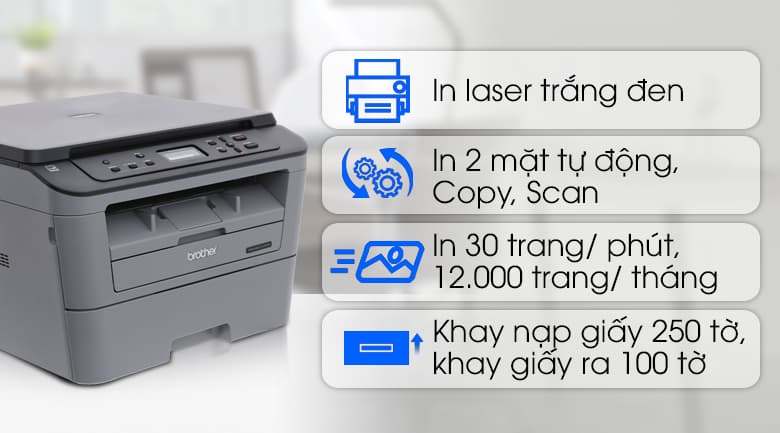 Ảnh Máy in laser trắng đen đa năng Brother DCP-L2520D