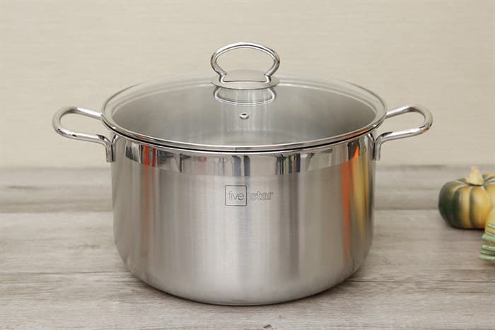 Ảnh Nồi inox 3 đáy nắp kính 28 cm Fivestar FSN 28IN1