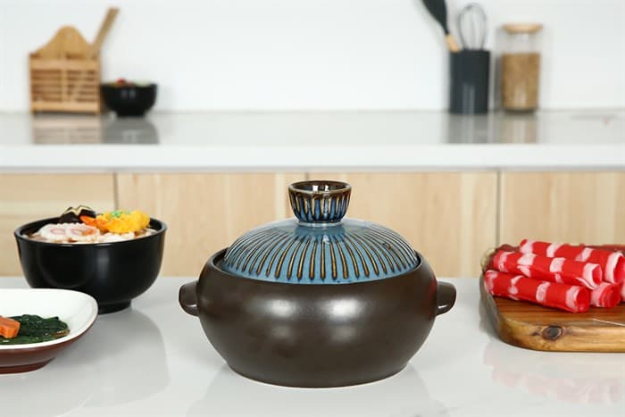 Ảnh Nồi đất nắp sứ 16 cm Dong hwa P903