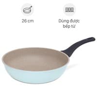 Chảo nhôm sâu chống dính vân đá đáy từ 26 cm Green Cook GCP244-26IH Đồ gia dụng