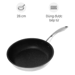 Chảo inox chống dính vân đá đáy từ 26 cm Fivestar FSC26MB