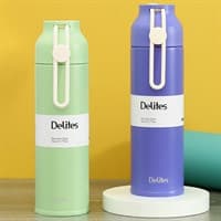 Bình giữ nhiệt inox 350 ml Delites K350B73 Xanh - Tím Đồ gia dụng
