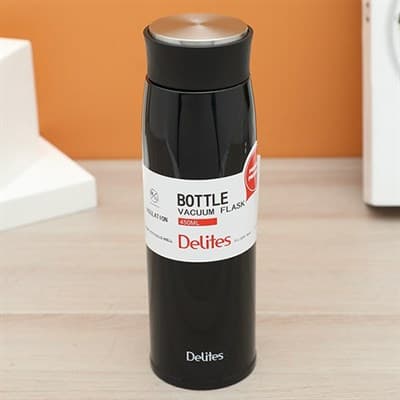 Bình giữ nhiệt inox 450 ml Delites K450BRX đen