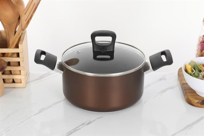Ảnh Nồi nhôm chống dính nắp kính 20 cm Tefal Day By Day G1434406