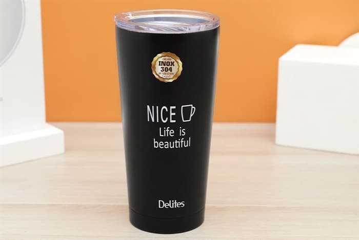 Ảnh Ly giữ nhiệt inox 500 ml Delites Q10A đen