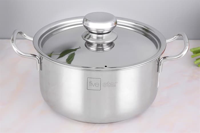 Ảnh Nồi inox 3 đáy nắp inox 20 cm Fivestar FSN20-SW