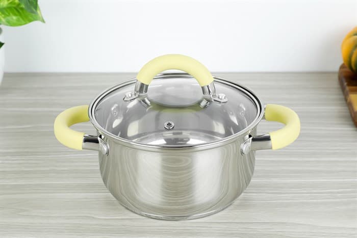 Ảnh Nồi inox 3 đáy nắp kính 16 cm Delites CW-S042-16