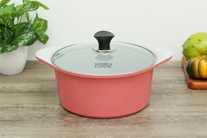 Ảnh Nồi Ceramic nắp kính 24 cm Green Cook GCS02-24IH