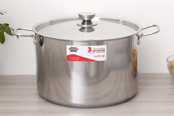 Ảnh Nồi inox 3 đáy nắp inox 32 cm Sunhouse SHG300-32