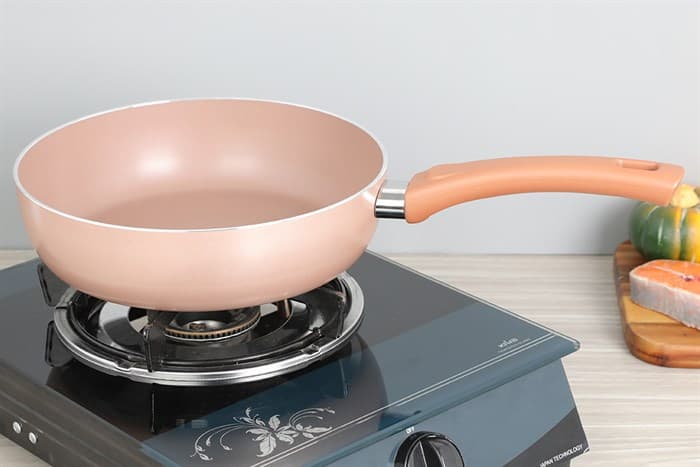 Ảnh Chảo nhôm sâu chống dính đáy từ 24 cm Elmich Harmonia EL-3780 Vàng hồng