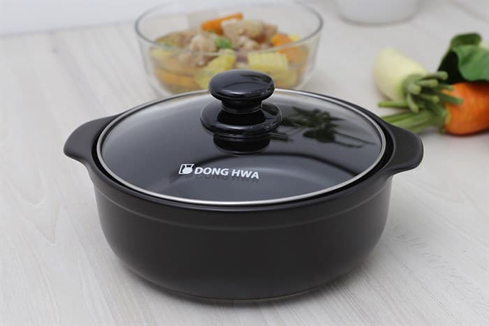 Ảnh Nồi đất nắp kính 21 cm Dong hwa Tucbeghi G704