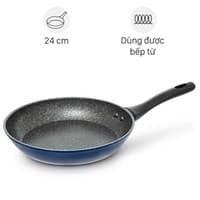 Chảo nhôm chống dính vân đá đáy từ 24 cm Sunhouse SFP24B