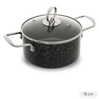 Nồi nhôm chống dính nắp kính 16 cm DMX NDE