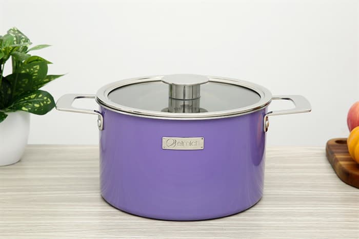 Ảnh Nồi inox 3 đáy nắp kính 22 cm Elmich Hera EL-8183