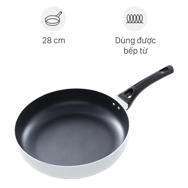 Chảo nhôm chống dính đáy từ 28 cm Elmich Smartcook SM5708MN