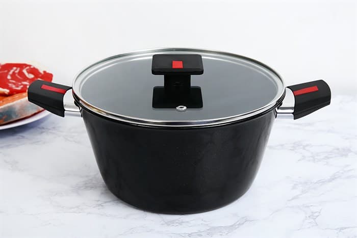 Ảnh Nồi nhôm nắp kính 24 cm Kims Cook SB524